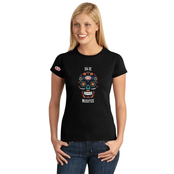 Playera Día de Muertos Mujer Lucha Libre AAA