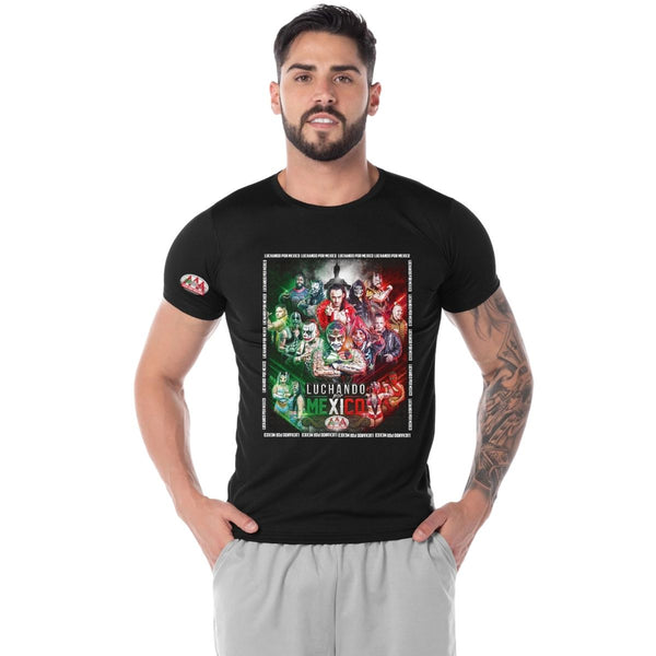 Playera Transpirable Hombre Lucha Libre AAA Evento Luchando por México