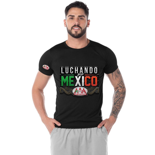 Playera Transpirable Hombre Lucha Libre AAA Luchando por México