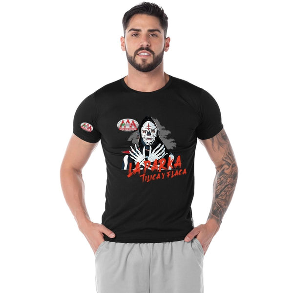 Playera Transpirable Hombre Lucha Libre AAA La Parka Tilica y Flaca