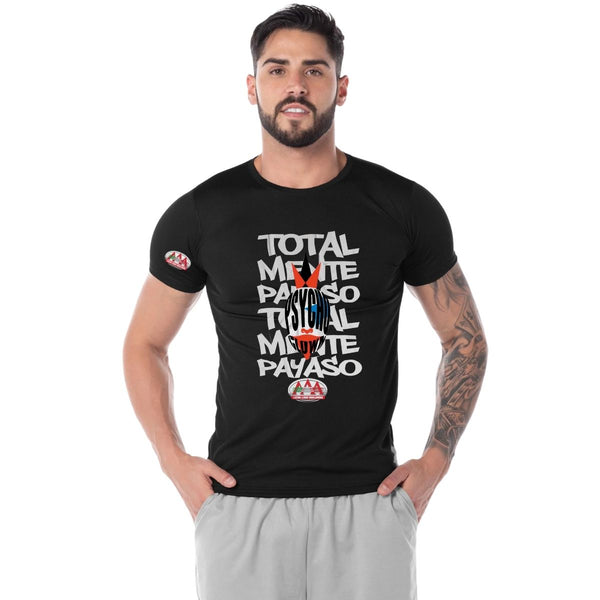 Playera Transpirable Hombre Lucha Libre AAA Psycho Clown Totalmente
