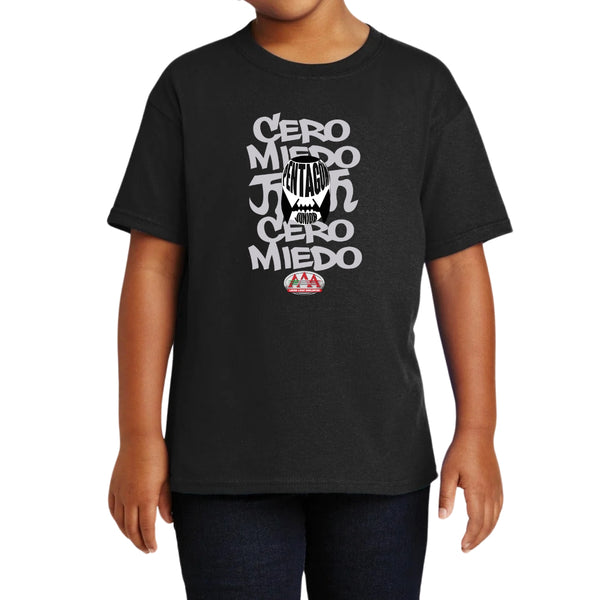 Playera Niño Niña Lucha Libre AAA 0 Miedo Pentagón Jr