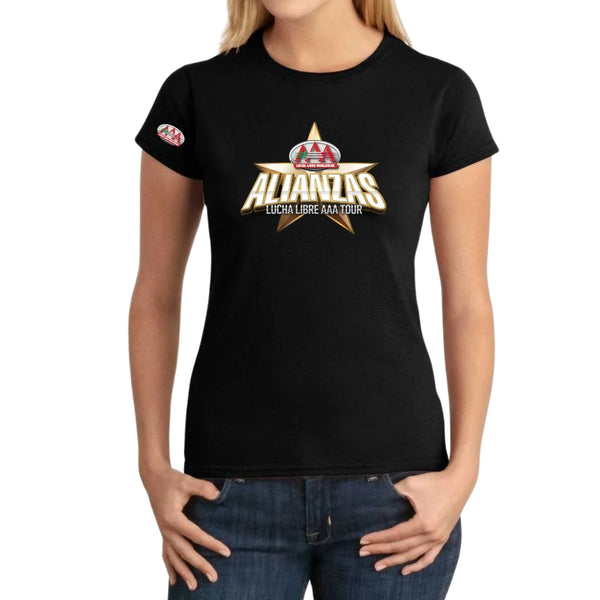 Playera Mujer Lucha Libre AAA Alianzas