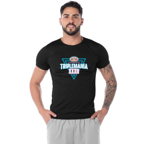 Playera Transpirable Hombre Lucha Libre AAA Triplemanía XXXII