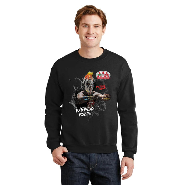 Sudadera Hombre Lucha Libre AAA Psycho Clown Vengo por ti