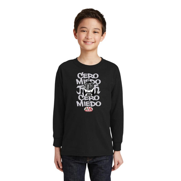 Playera M Larga Niños Lucha Libre AAA 0 Miedo Pentagón Jr