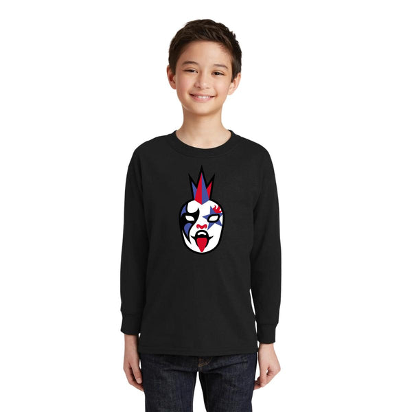Playera M Larga Niños Lucha Libre AAA Psycho Clown Emoji